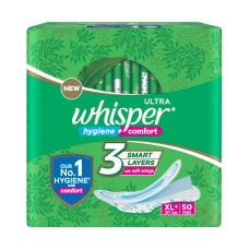 WHISPER ULTRA CLEAN XL+ 50 PADS